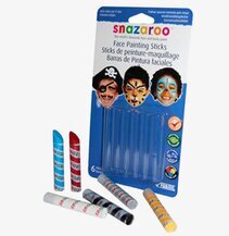 Ansiktsmålningskritor, Boys från Snazaroo i färgglad förpackning