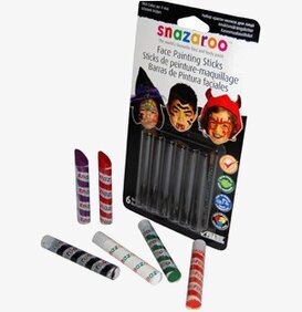 Ansiktsmålningskritor, Halloween från Snazaroo i sex färger