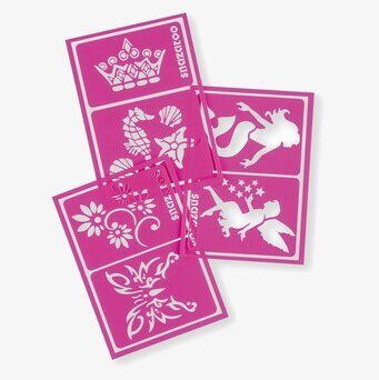 Schabloner Rosa Snazaroo Mallar/Schabloner för ansiktsfärg