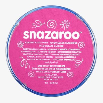 Ansiktsfärg Rosa 18ml från Snazaroo i genomskinlig burk
