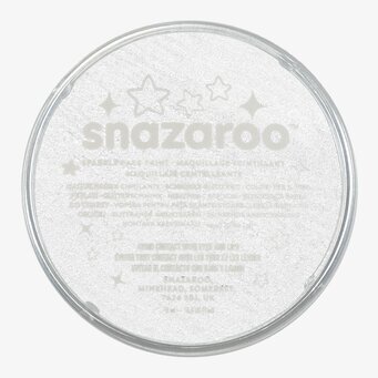 Ansiktsfärg Gnistrande vit 18ml från Snazaroo i burk