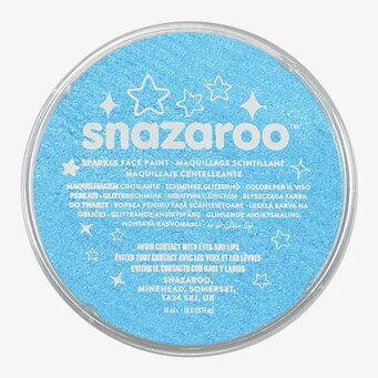 Ansiktsfärg Gnistrande Turkos 18 ml från Snazaroo i burk