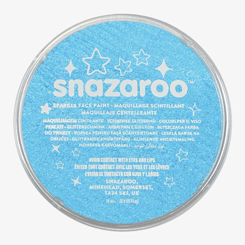 Ansiktsfärg Gnistrande Turkos 18 ml från Snazaroo i burk
