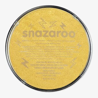 Snazaroo Ansiktsfärg Metallic guld 18ml i genomskinlig burk