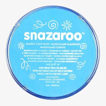 Ansiktsfärg Turkos 18ml från Snazaroo i turkos burk