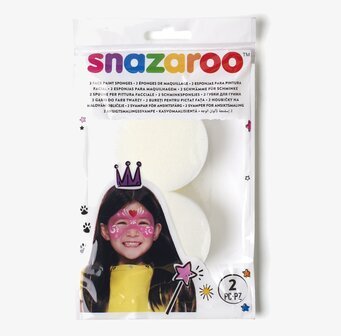Makeupsvamp 2-pack från Snazaroo i genomskinlig förpackning