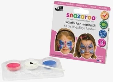 Butterfly Face Painting Kit från Snazaroo med ansiktsmålningar