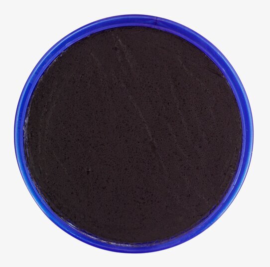 Ansiktsfärg Svart 30ml från Snazaroo på vit bakgrund