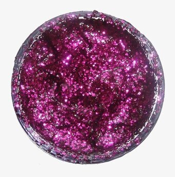 Glittergel Fuchsia Pink från Snazaroo i genomskinlig burk