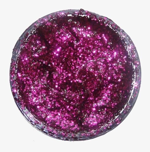 Glittergel Fuchsia Pink från Snazaroo i genomskinlig burk