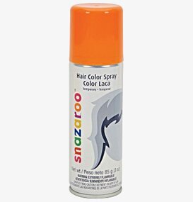 Sprayfärg Hår Orange från Snazaroo i cylinderformad burk