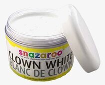 Ansiktsfärg Vit Clownfärg från Snazaroo i rund burk