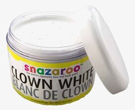 Ansiktsfärg Vit Clownfärg från Snazaroo i rund burk