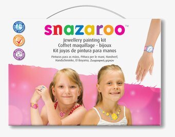 Smyckesmålning från Snazaroo med färgglada mönster och barn