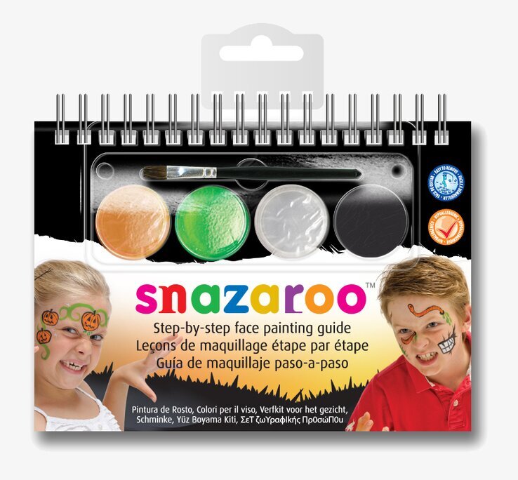 Halloween ansiktsmålningssats från Snazaroo med fyra färger