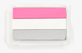 Split Cake - Rosa, Vit & Grå från Snazaroo ansiktsfärgpalett
