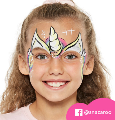 Ansiktsfärg Unicorn & Butterfly Snazaroo - Paket