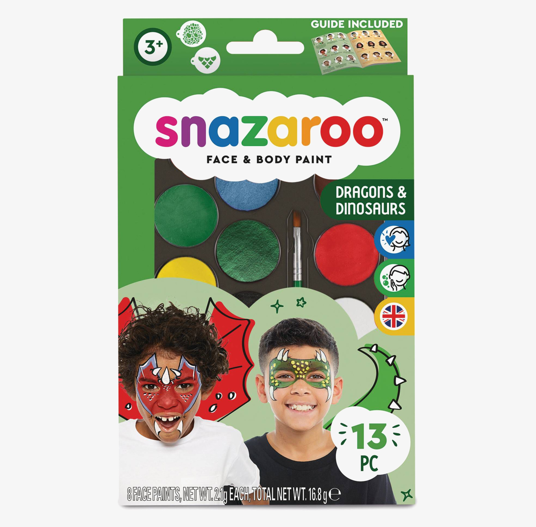 Ansiktsfärg Dinosaur & Dragon från Snazaroo för barn