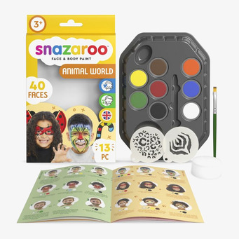 Ansiktsfärg Animal World Face Paint Kit från Snazaroo