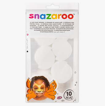 Makeupsvamp 10-pack Semi Circle från Snazaroo i förpackning