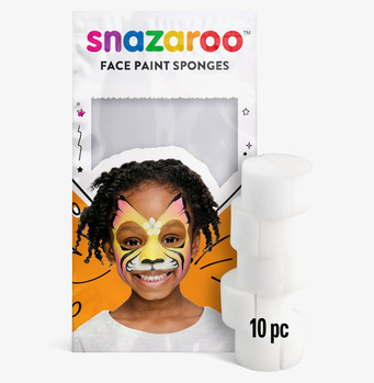 Makeupsvamp 10-pack Semi Circle från Snazaroo i förpackning