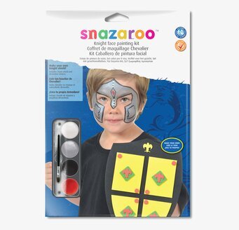Ansiktsfärg Riddare Rollspel från Snazaroo med skumsköld