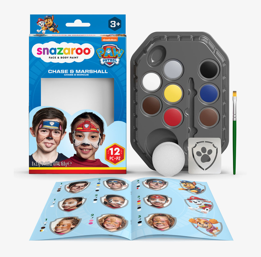 Ansiktsfärg Paw Patrol Chase & Marshall från Snazaroo