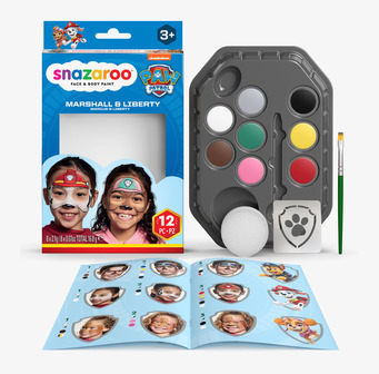 Ansiktsfärg Paw Patrol Marshall & Liberty från Snazaroo