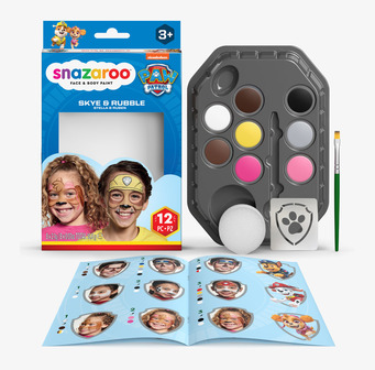Ansiktsfärg Paw Patrol Skye & Rubble Snazaroo - Paket