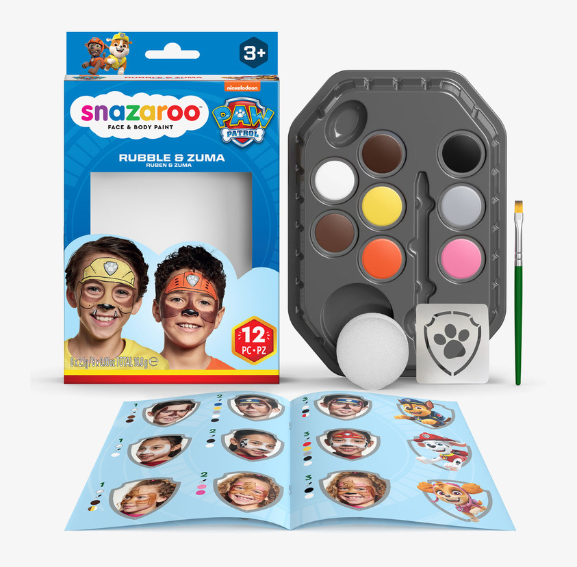 Ansiktsfärg Paw Patrol Rubble & Zuma från Snazaroo