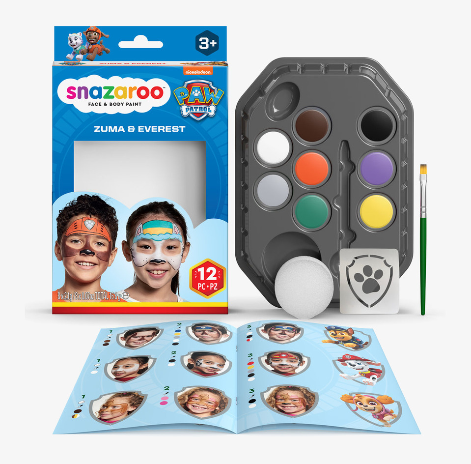 Ansiktsfärg Paw Patrol Zuma & Everest från Snazaroo