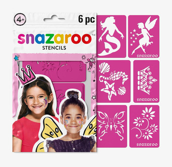 Schabloner Rosa Snazaroo Mallar/Schabloner för ansiktsfärg