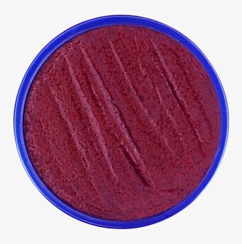 Snazaroo Maroon 18 ml ansiktsfärg i blå rund behållare