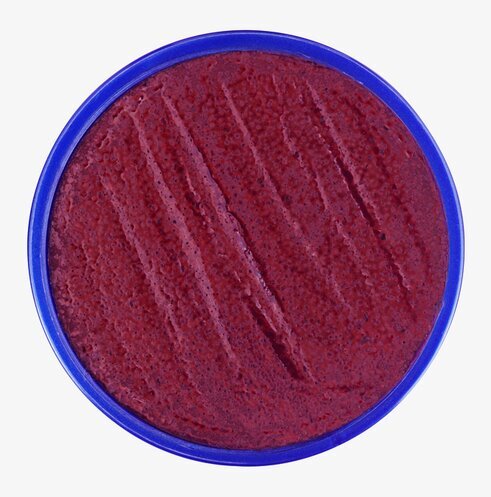 Snazaroo Maroon 18 ml ansiktsfärg i blå rund behållare