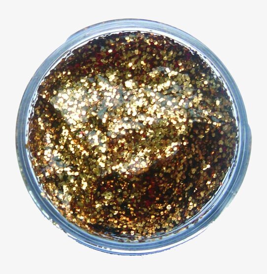 Glittergel Red Gold från Snazaroo i genomskinlig plastburk