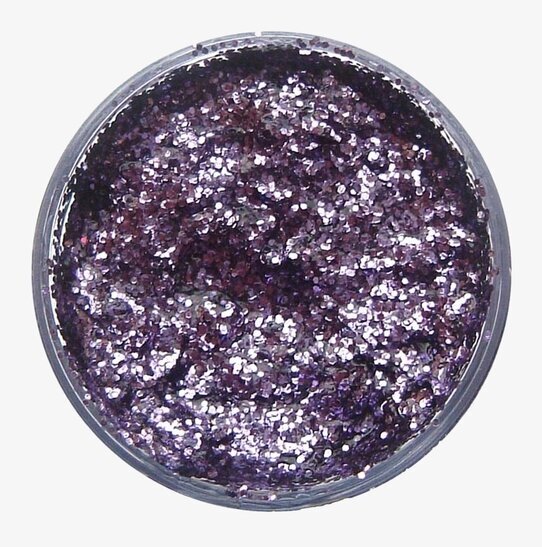 Glittergel Lavendel från Snazaroo i en praktisk burk