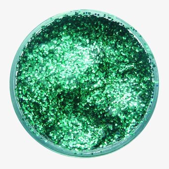 Glittergel Turquoise-green från Snazaroo i genomskinlig burk
