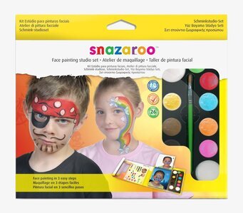 Snazaroo Studio Set Unisex ansiktsmålnings-kit med pensel