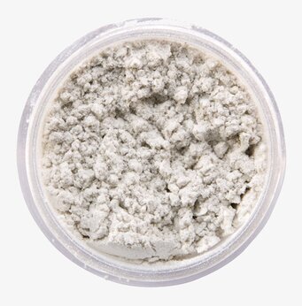 Skimrande Pulver Vit 12 ml från Snazaroo i transparent burk