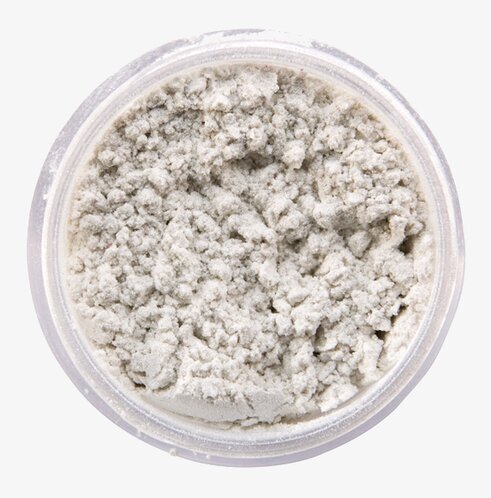 Skimrande Pulver Vit 12 ml från Snazaroo i transparent burk