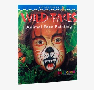 Omslag av Wild Faces Guide från Snazaroo med djuransikten