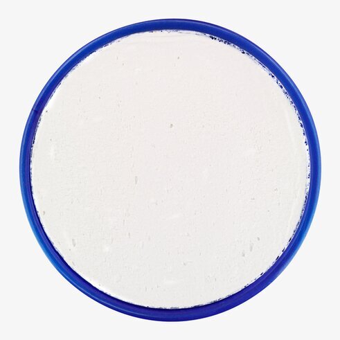 Ansiktsfärg Vit 30ml från Snazaroo i en blå plastbehållare