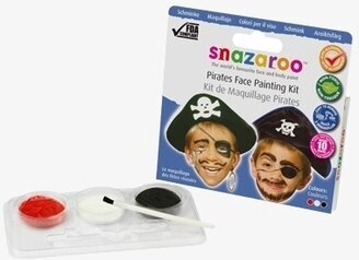 Pirates Face Painting Kit från Snazaroo med tre färger