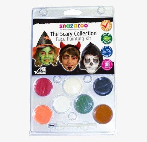 Ansiktsfärg Läskiga Ansikten från Snazaroo i plastförpackning