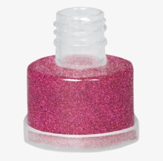 Polyglitter Klarröd 25 ml från Grimas i genomskinlig burk