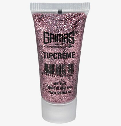 Tipcréme Glitter 052 Rosa från Grimas i genomskinlig tub