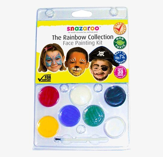 Snazaroo Ansiktsfärg Regnbågsfärger med åtta olika färger